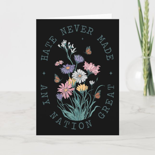 Anti Trump Wildflower  Card