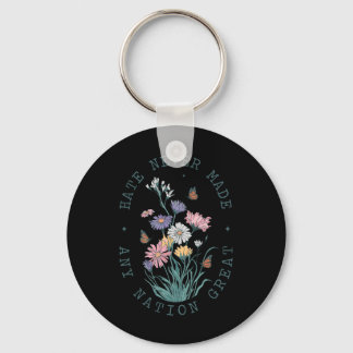 Anti Trump Wildflower  Keychain