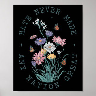 Anti Trump Wildflower  Poster