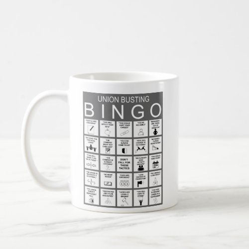 Anti Union Bingo Coffee Cup