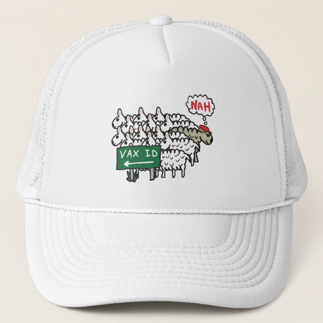 Anti Vaccine ID Passport Trucker Hat (Front)