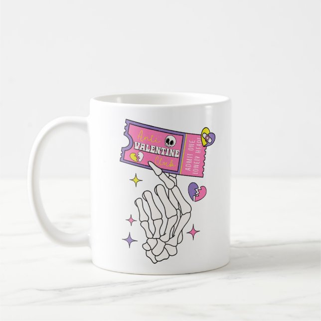 Anti Valentine Club Coupon Coffee Mug (Left)