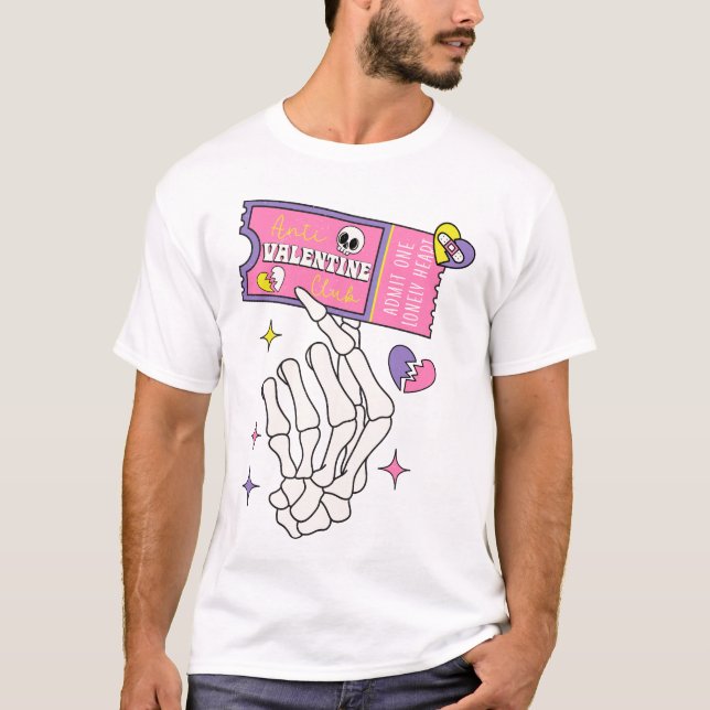 Anti Valentine Club Coupon T-Shirt (Front)