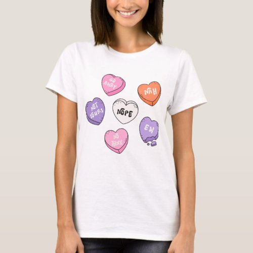 Anti_Valentine Heart Candy T_Shirt