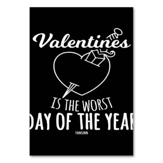 Anti Valentine Heart Love_ Happy Canvas|Lover gift Table Number