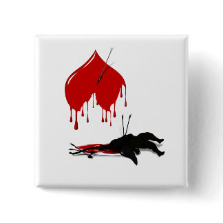 Anti-Valentine No more Cupid Button