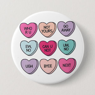 Anti Valentine’s Day Funny Single Awareness  Button