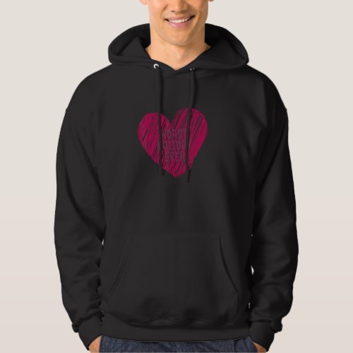 Anti Valentine Worst Holiday Ever Heart Funny Iron Hoodie