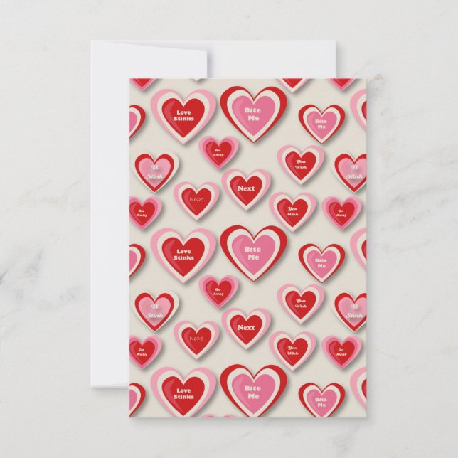 Anti-Valentines 2021 Bite Me - White Card (Front)