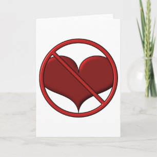 Anti Valentine's Day Heart: S.A.D. by Sonja A.S. Holiday Card