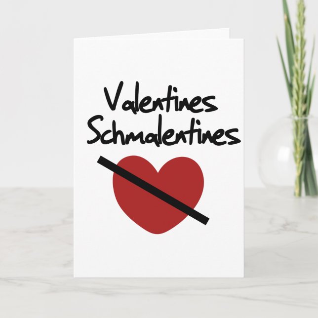 anti valentines day humor holiday card (Front)