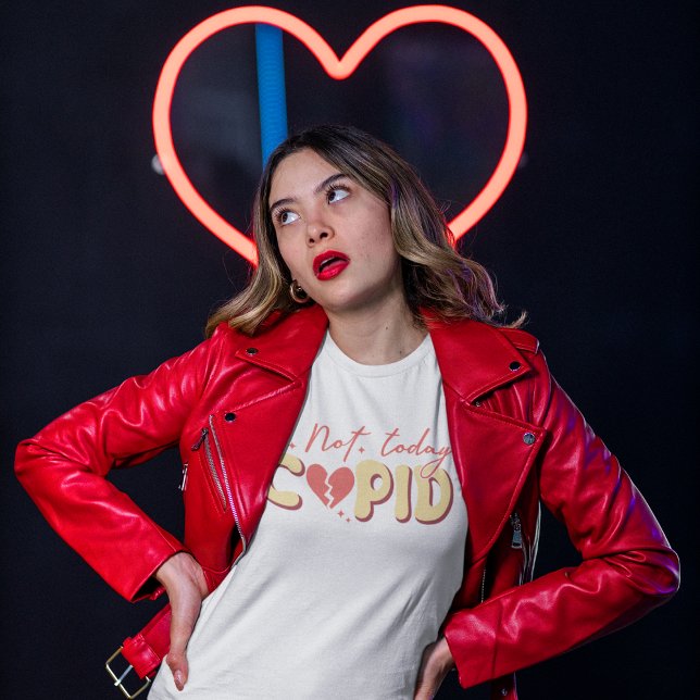 Anti Valentine's Day Not Today Cupid T-Shirt (Creator Uploaded)