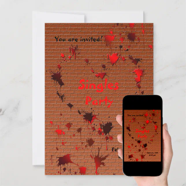 Anti Valentines Day Party Invitation Zazzle