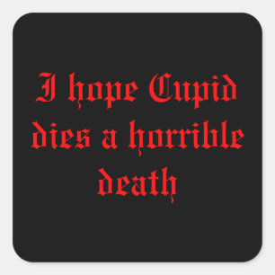 Anti ~ Valentine's Day Square Sticker