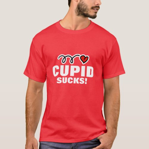 Anti Valentines Day t_shirt slogan  Cupid sucks