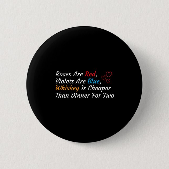 Anti Valentines Day Valentines Drink Anti Valenti  Button (Front)