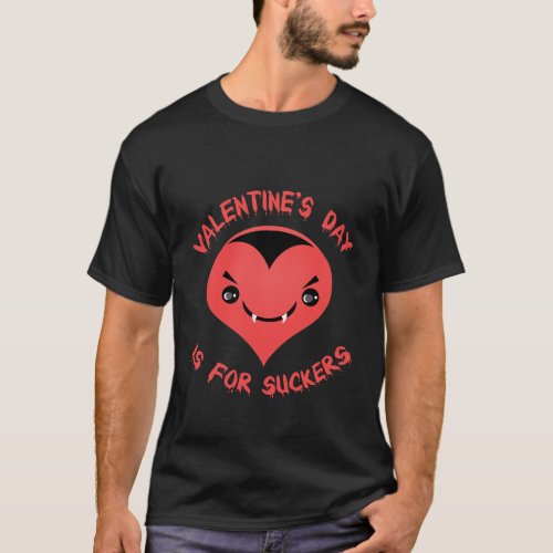 Anti Valentines Day Vampire Heart T_Shirt