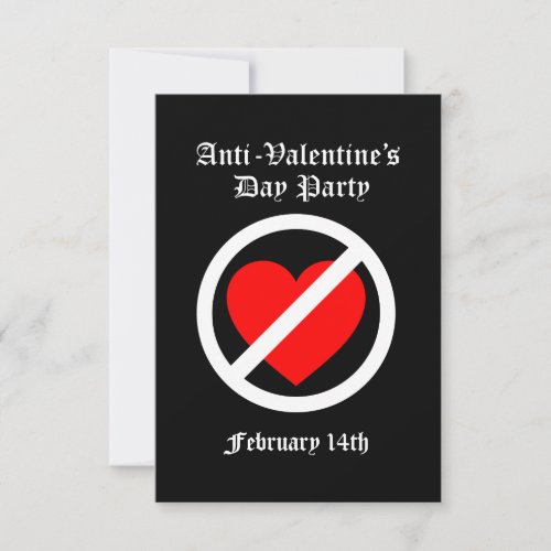 Anti_Valentines Party Invitation
