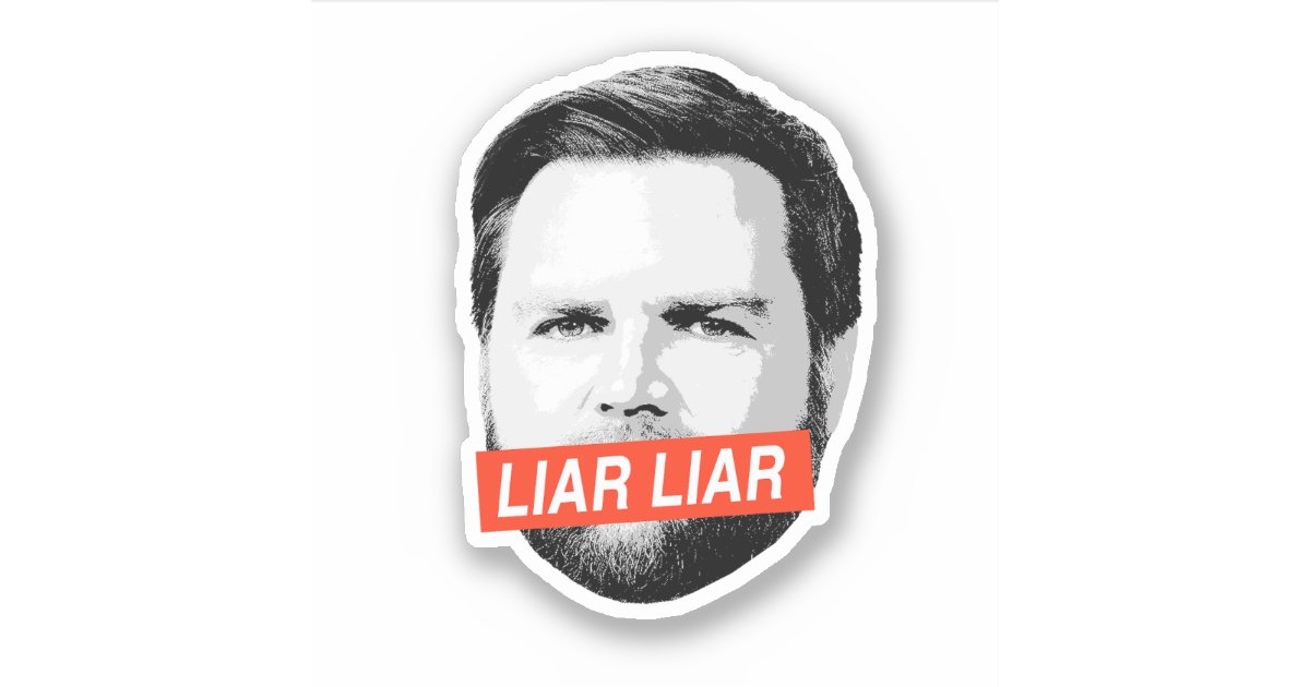 Anti Vance - Liar Liar Sticker | Zazzle