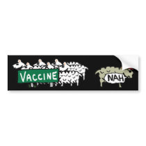 Anti Vax Sheep Vaccination Bumper Sticker