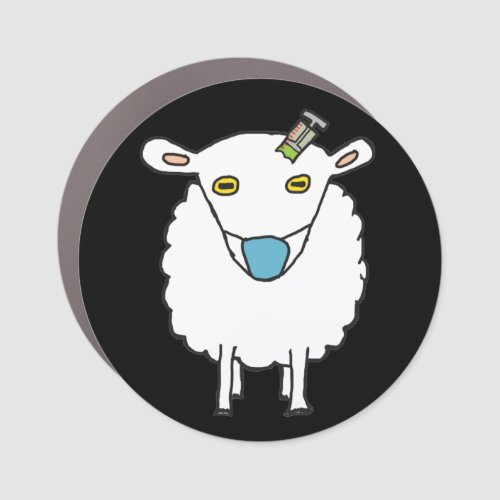 Anti Vax Sheep Vaccination Car Magnet