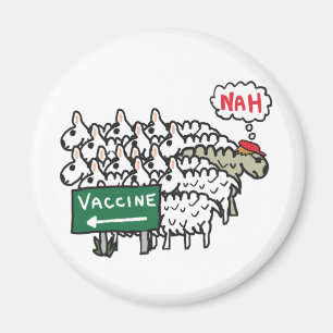 Anti Vax Sheep Vaccination Magnet