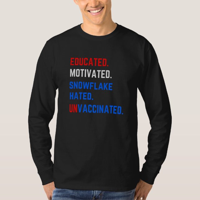 Anti Vax Vaccine Anti Socialism Socialist Freedom  T-Shirt (Front)