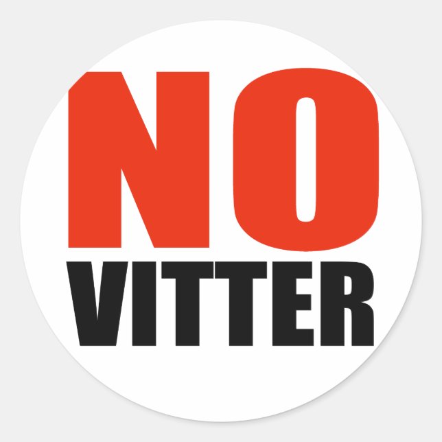 ANTI-VITTER CLASSIC ROUND STICKER (Front)