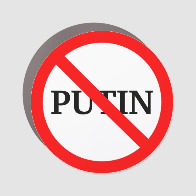 Anti Vladimir Putin  Car Magnet (Front)