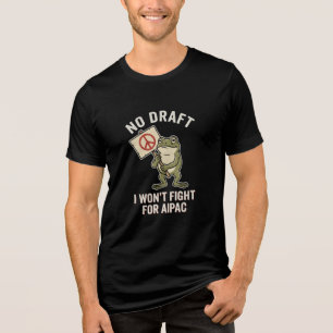 Anti War Frog No Draft Iran Tri-Blend Shirt