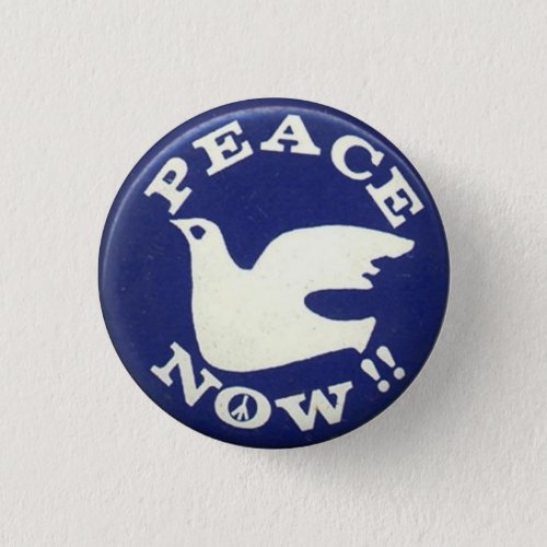Anti War Peace Now Badge Pin Button