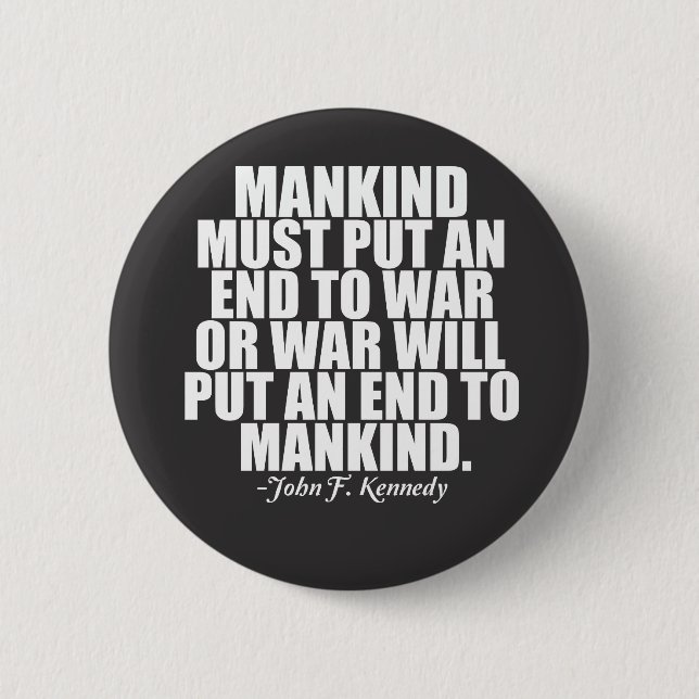Anti War Pinback Button (Front)