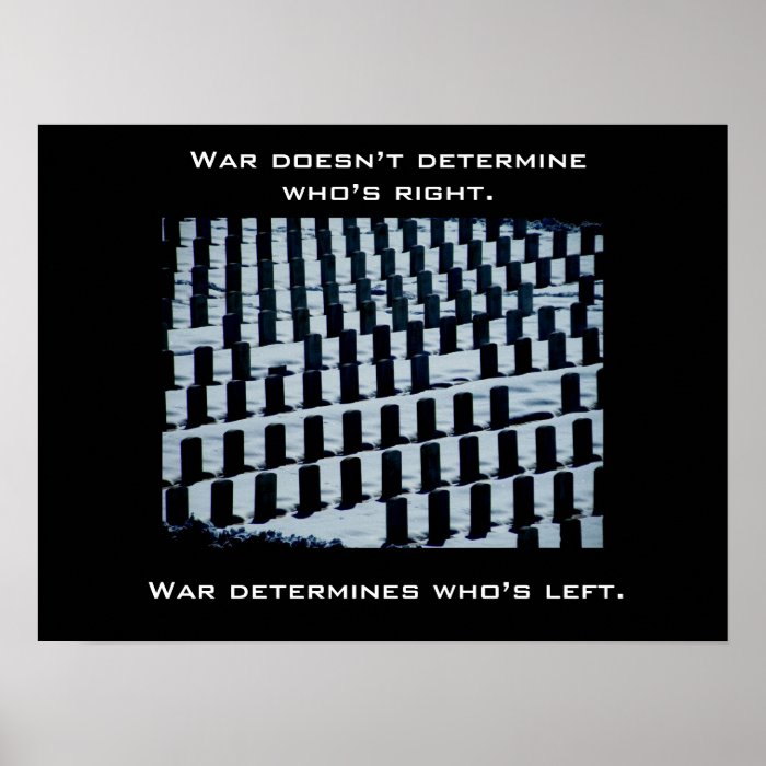 Anti war poster