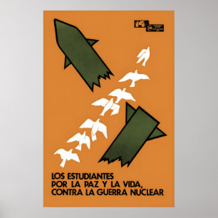 Anti-war Poster Students against nuclear war (in