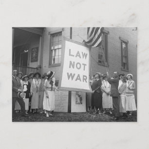 Anti-War Rally, 1920s Postcard
