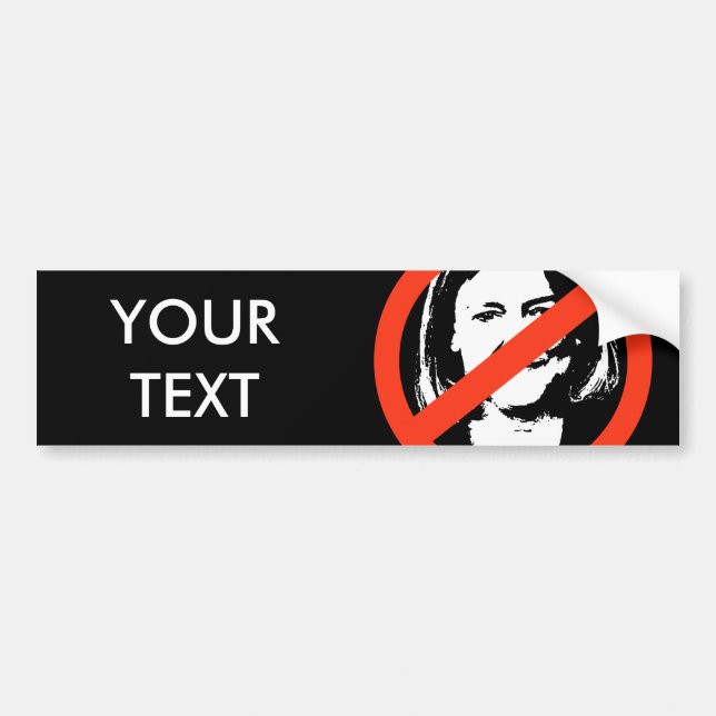 ANTI-WHITMAN / ANTI-MEG WHITMAN BUMPER STICKER (Front)