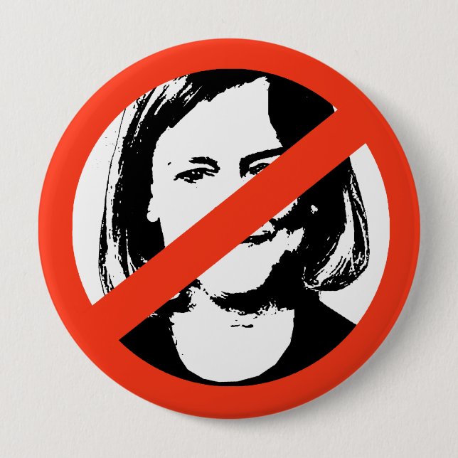 ANTI-WHITMAN / ANTI-MEG WHITMAN PINBACK BUTTON (Front)