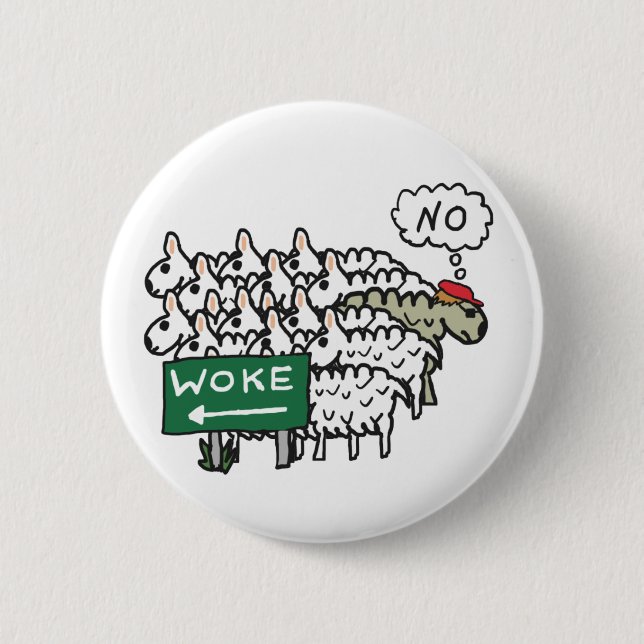 Anti Woke Button (Front)