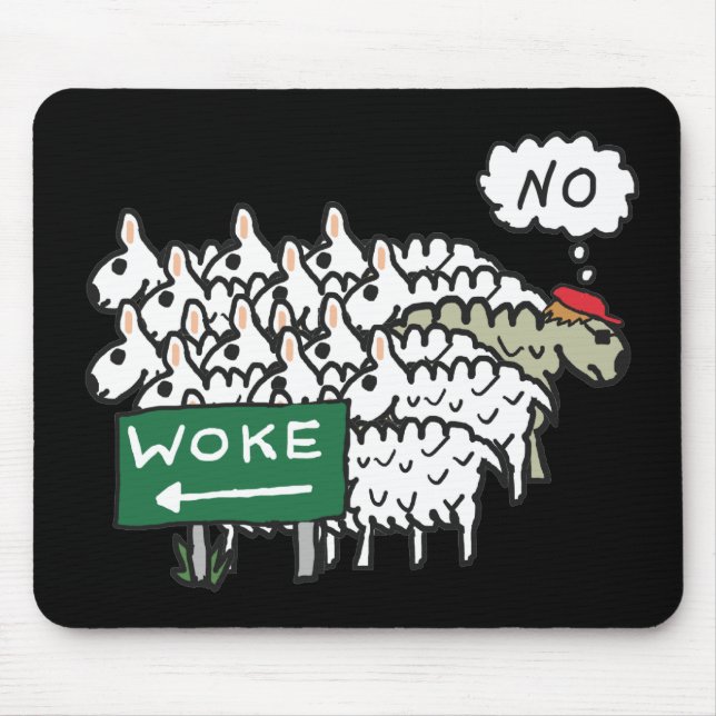 Anti Woke Mouse Pad (Front)