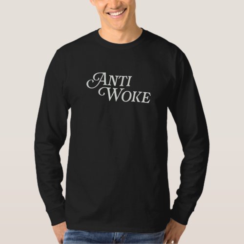 Anti Woke Unwoke Urban Slang Viral Meme Wokes Pop  T_Shirt