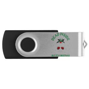 Anti Xmas When You're Dead Inside But It's Christm Flash Drive