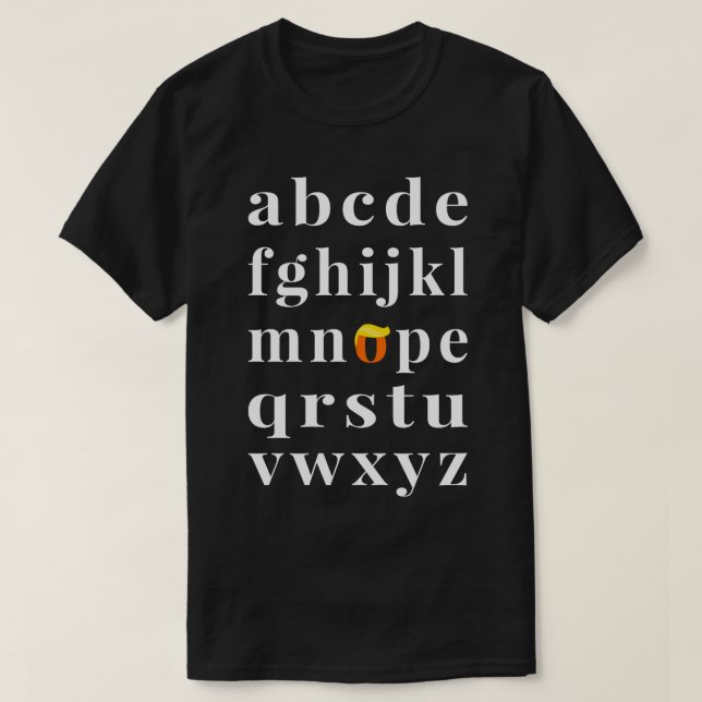 AntiAlphabet Nope III T-Shirt (Design Front)