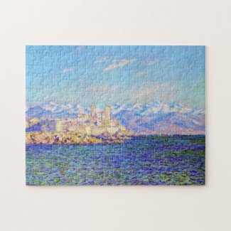 Antibes Afternoon Effect Claude Monet vibrant sea Jigsaw Puzzle