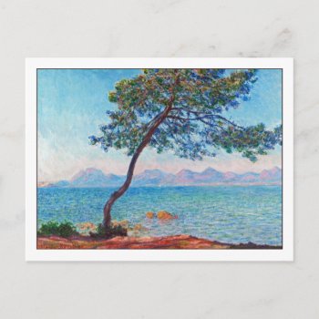 Antibes By Monet Postcard by lazyrivergreetings at Zazzle