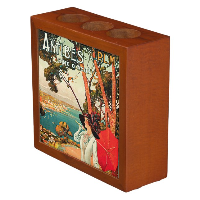 Antibes ~ Cote D'Azur Desk Organizer (Angled)