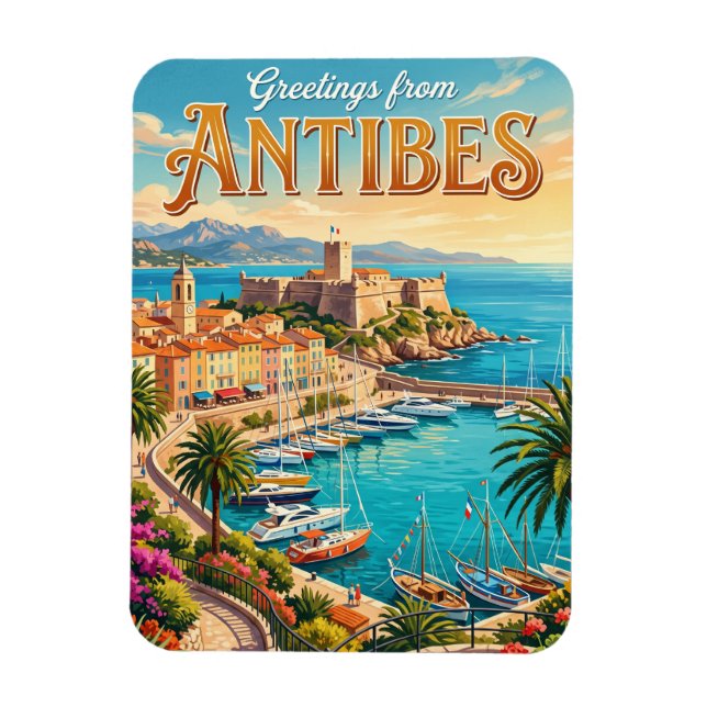 Antibes France Magnet (Vertical)