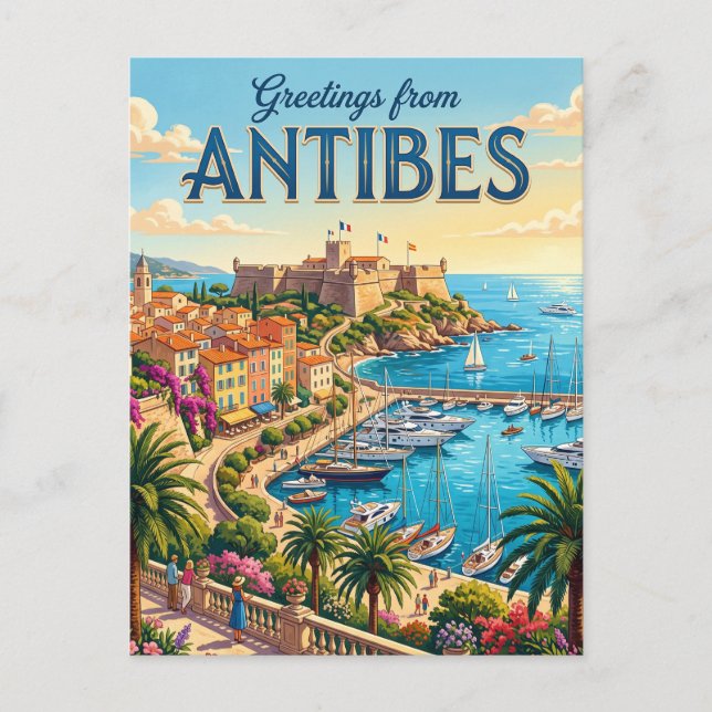 Antibes France Postcard (Front)