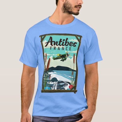 Antibes France travel poster T_Shirt