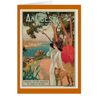 Antibes, France Vintage Travel Cards