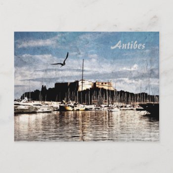 Antibes Harbour Postcard by hutsul at Zazzle